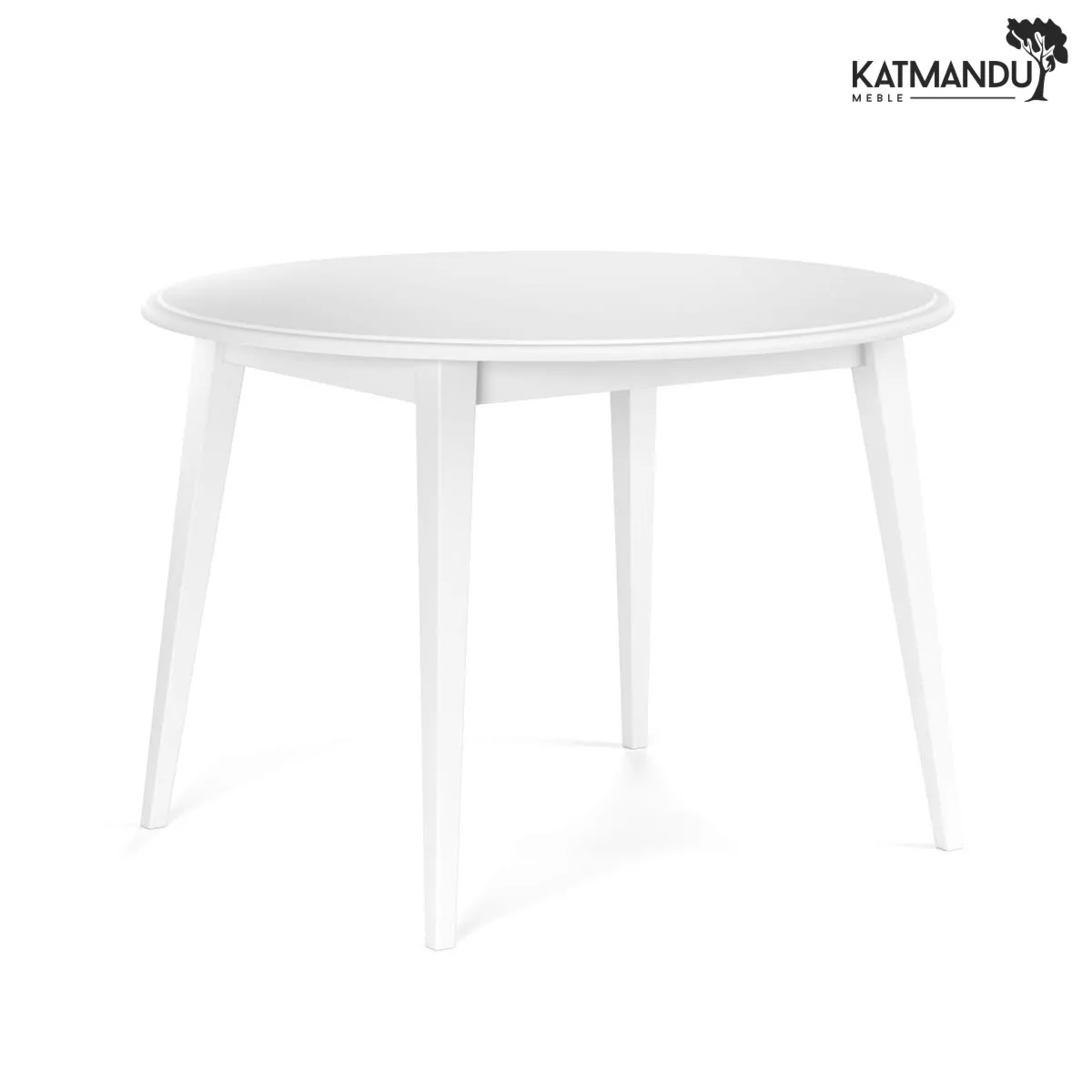 Stół okrągły 90 cm Belluno Elegante biały