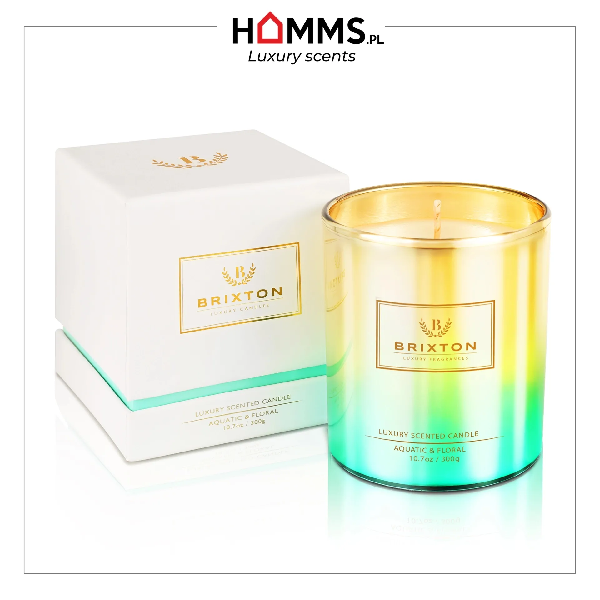 Świeca zapachowa BRIXTON 300g Aquatic & Floral