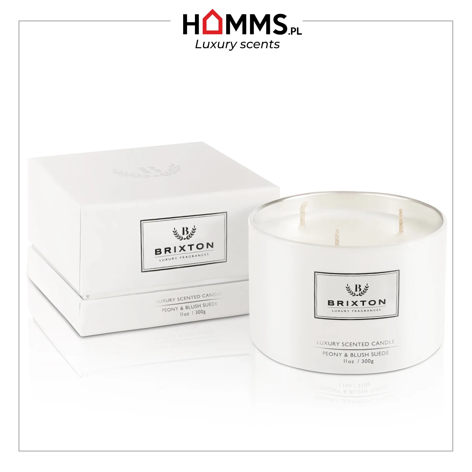 Świeca zapachowa BRIXTON 310g Peony & Blush Suede