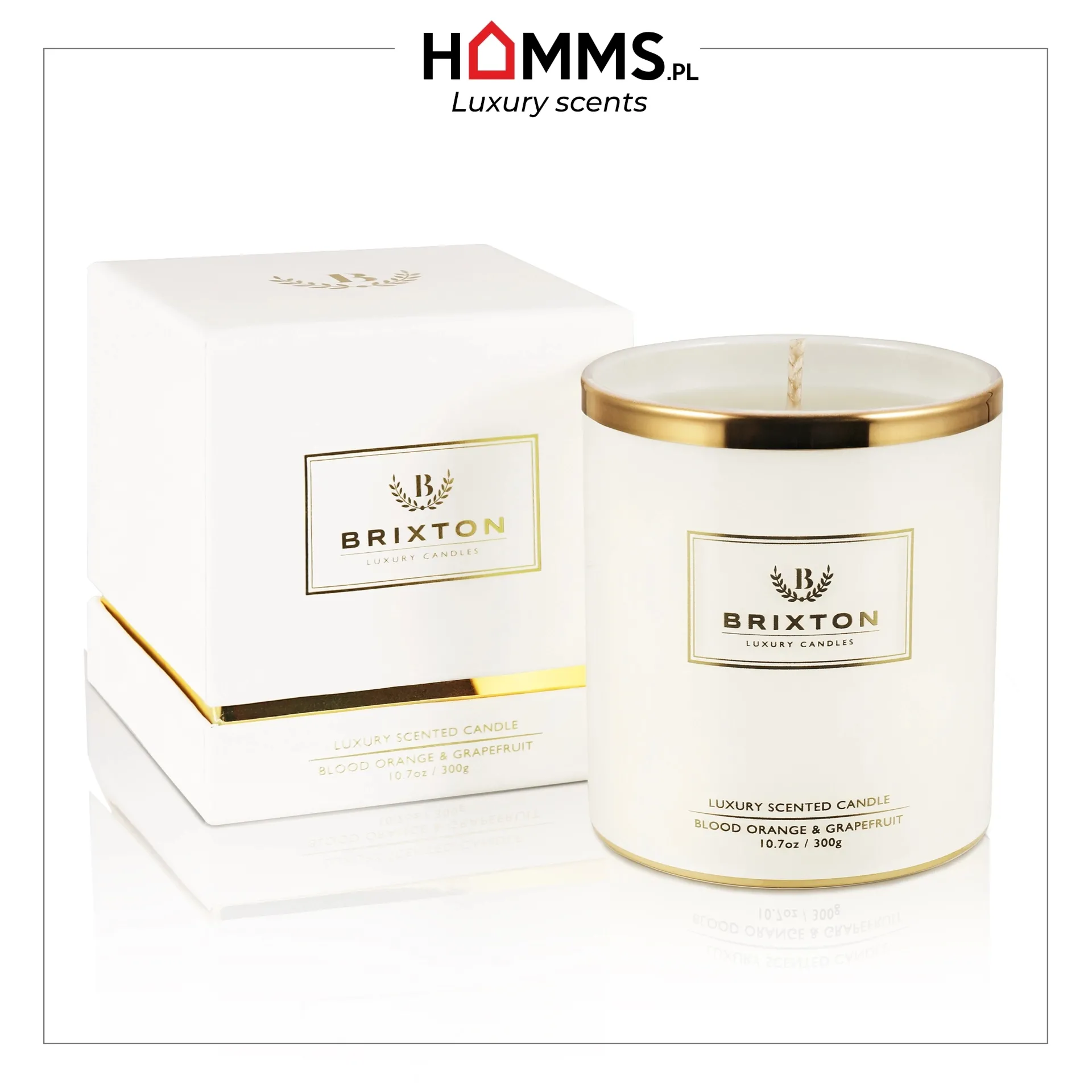 Świeca zapachowa BRIXTON 300g Blood Orange & Grapefruit