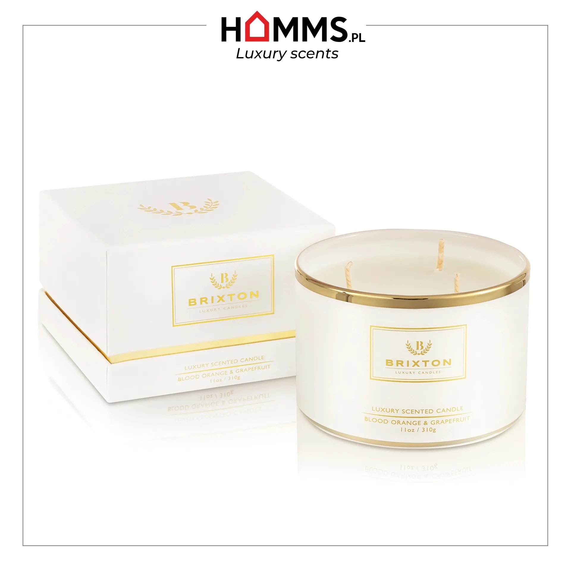 Świeca zapachowa BRIXTON 310g Blood Orange & Grapefruit