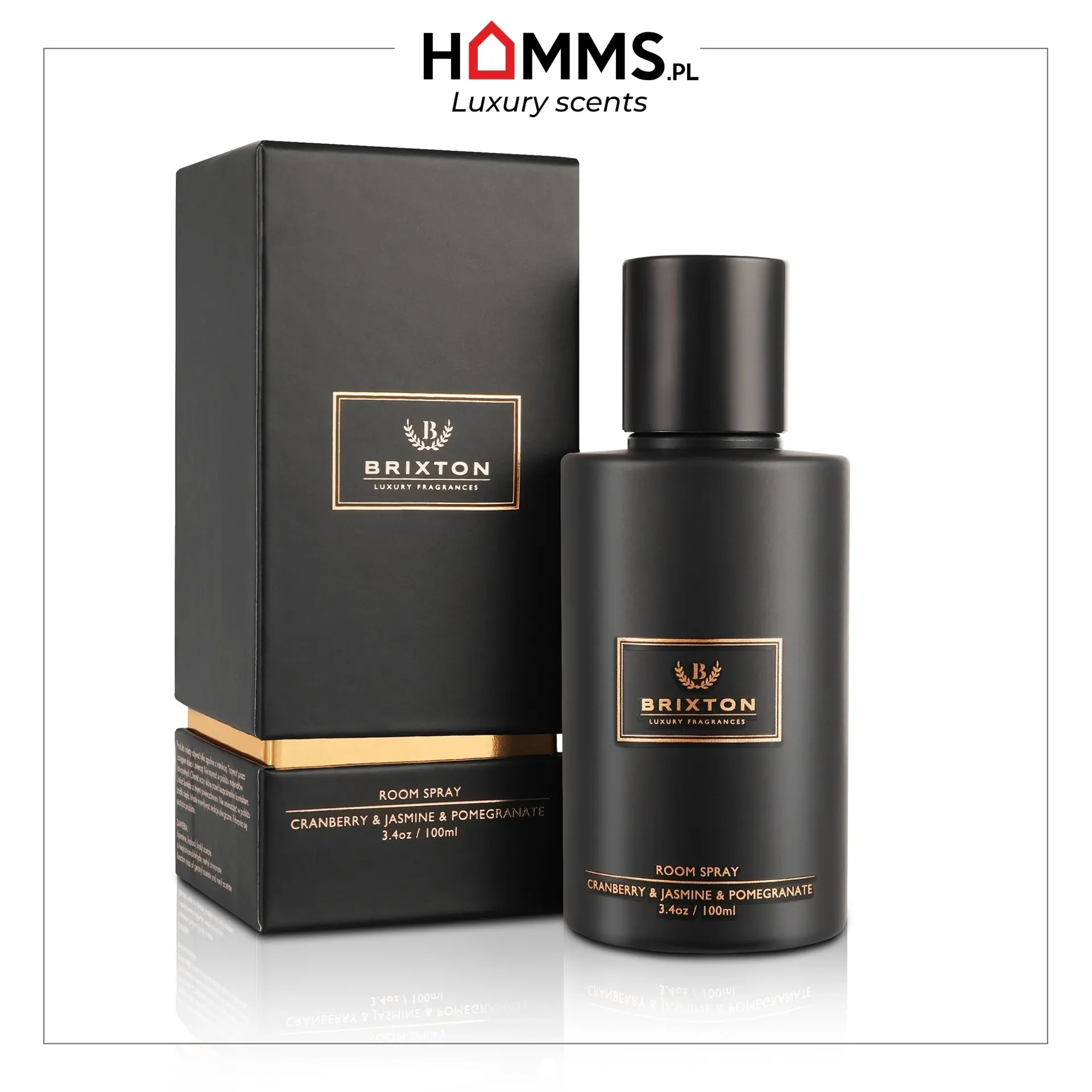 Room Spray mgiełka zapachowa BRIXTON 100ml Cranberry & Jasmine & Pomegranate