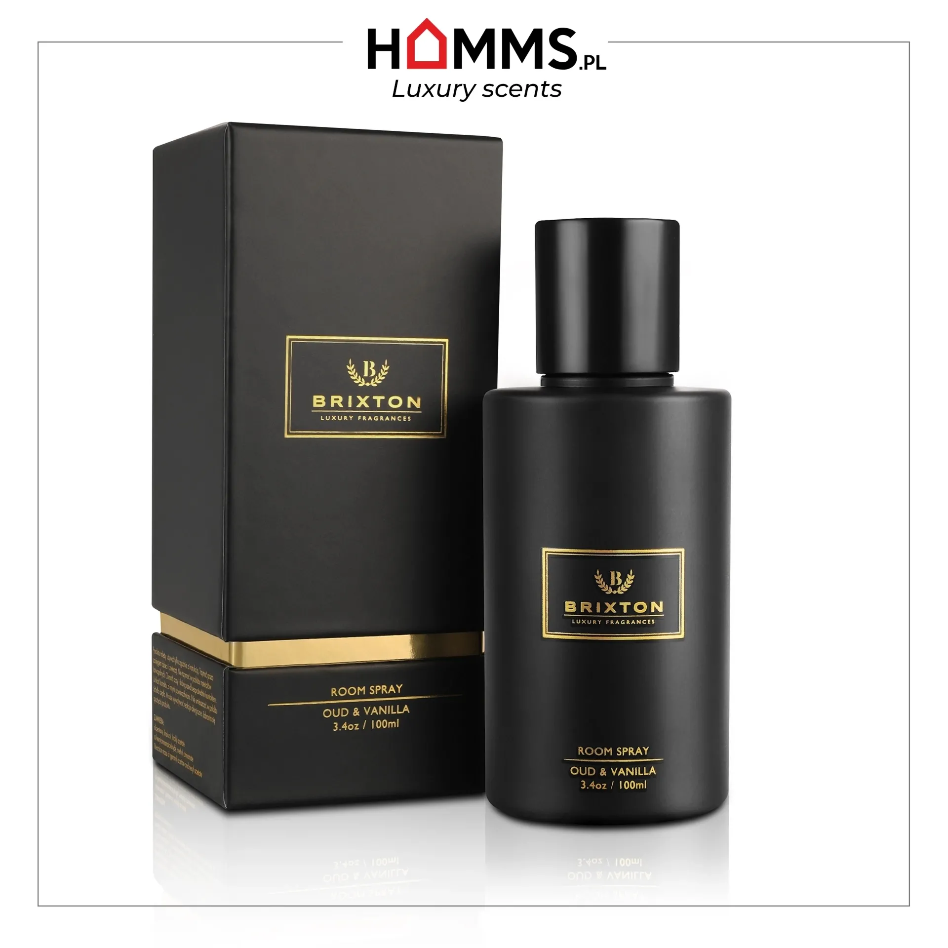 Room Spray mgiełka zapachowa BRIXTON 100ml Oud & Vanilla