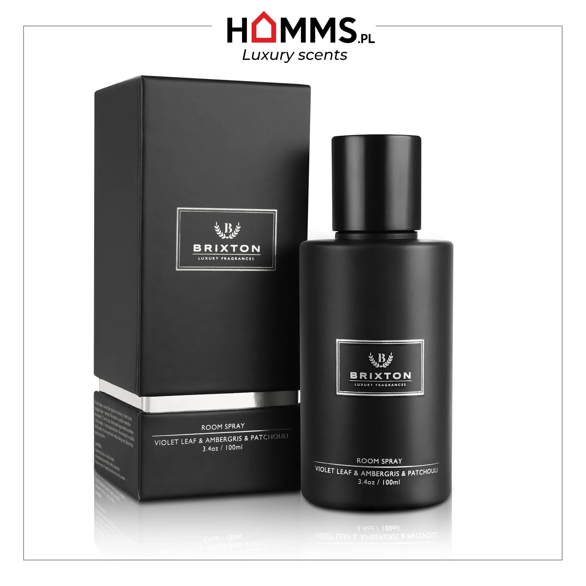 Room Spray mgiełka zapachowa BRIXTON 100ml Violet Leaf & Ambergris & Patchouli