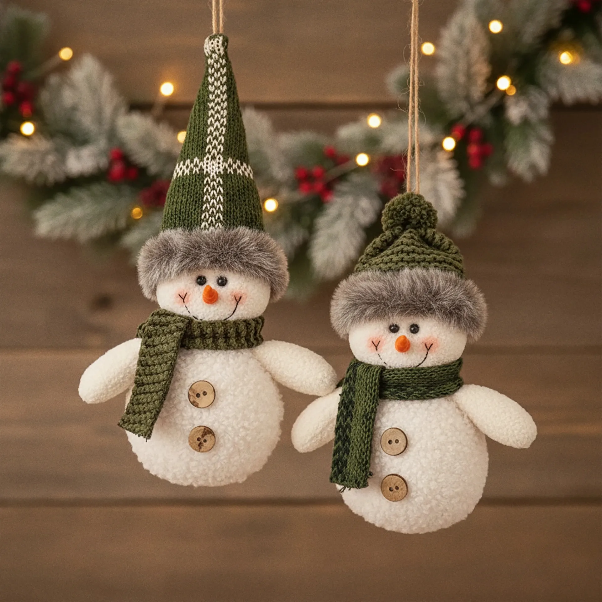 Bałwanek JIMMIE zielony, 2 wzory Bizzotto