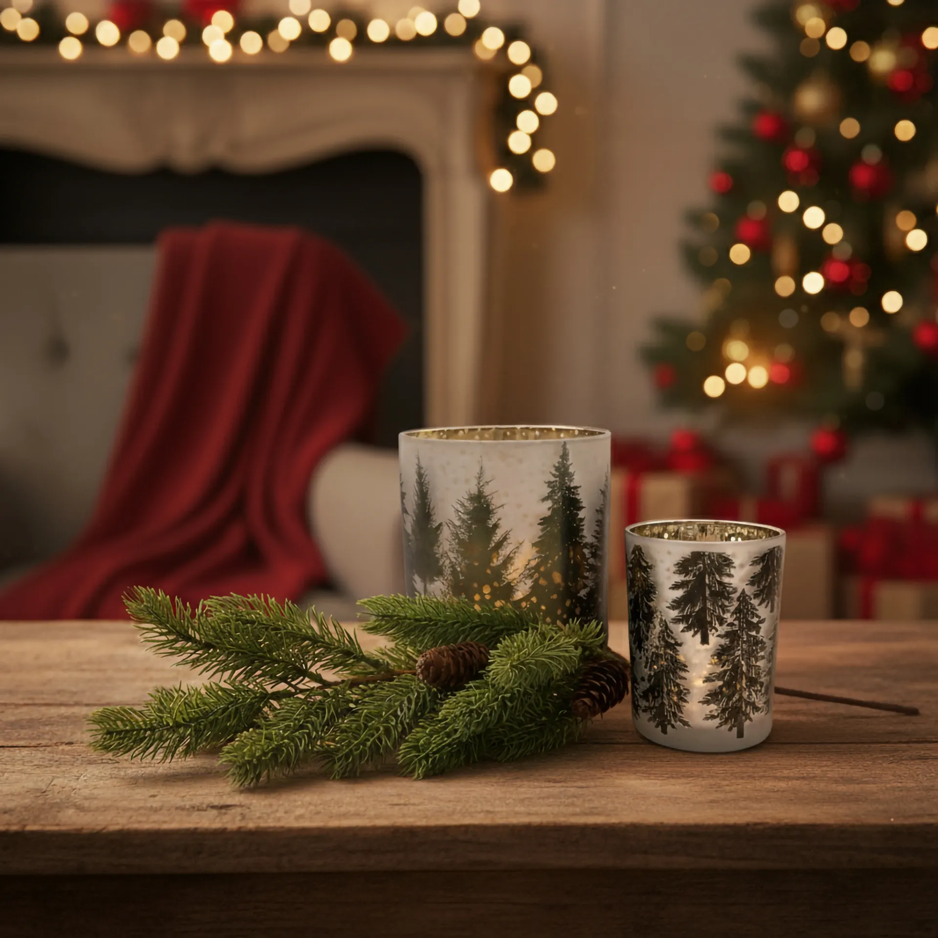 Stroik/Gałązka świąteczna z szyszkami