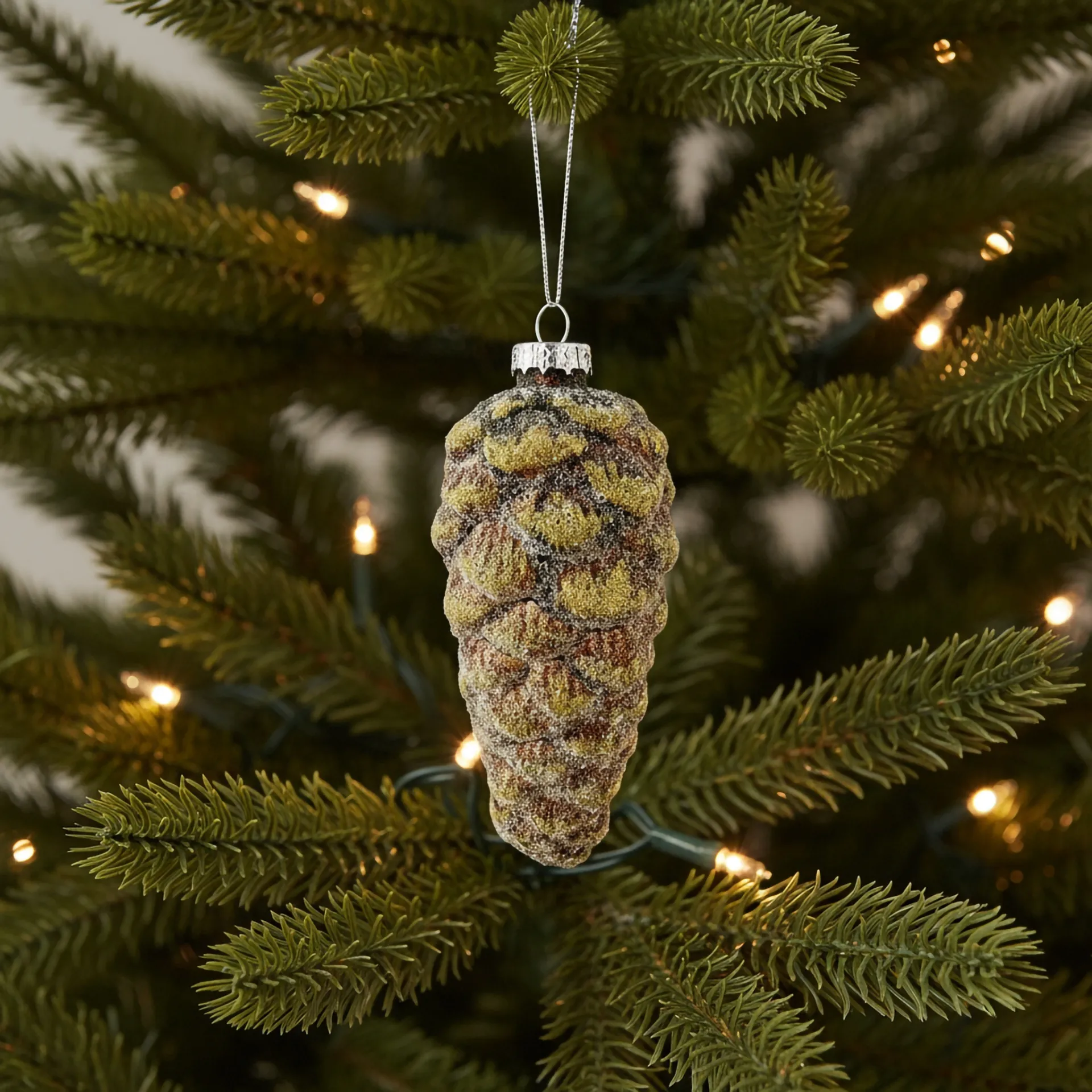 Bombka szyszka średnia 12,5cm