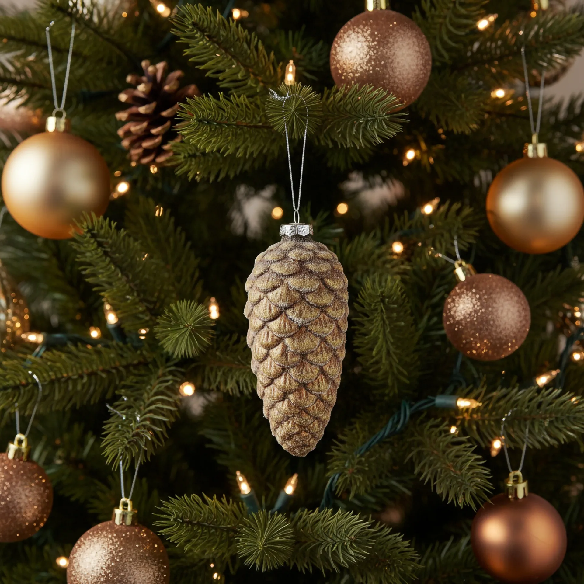 Bombka szyszka duża 17,5cm