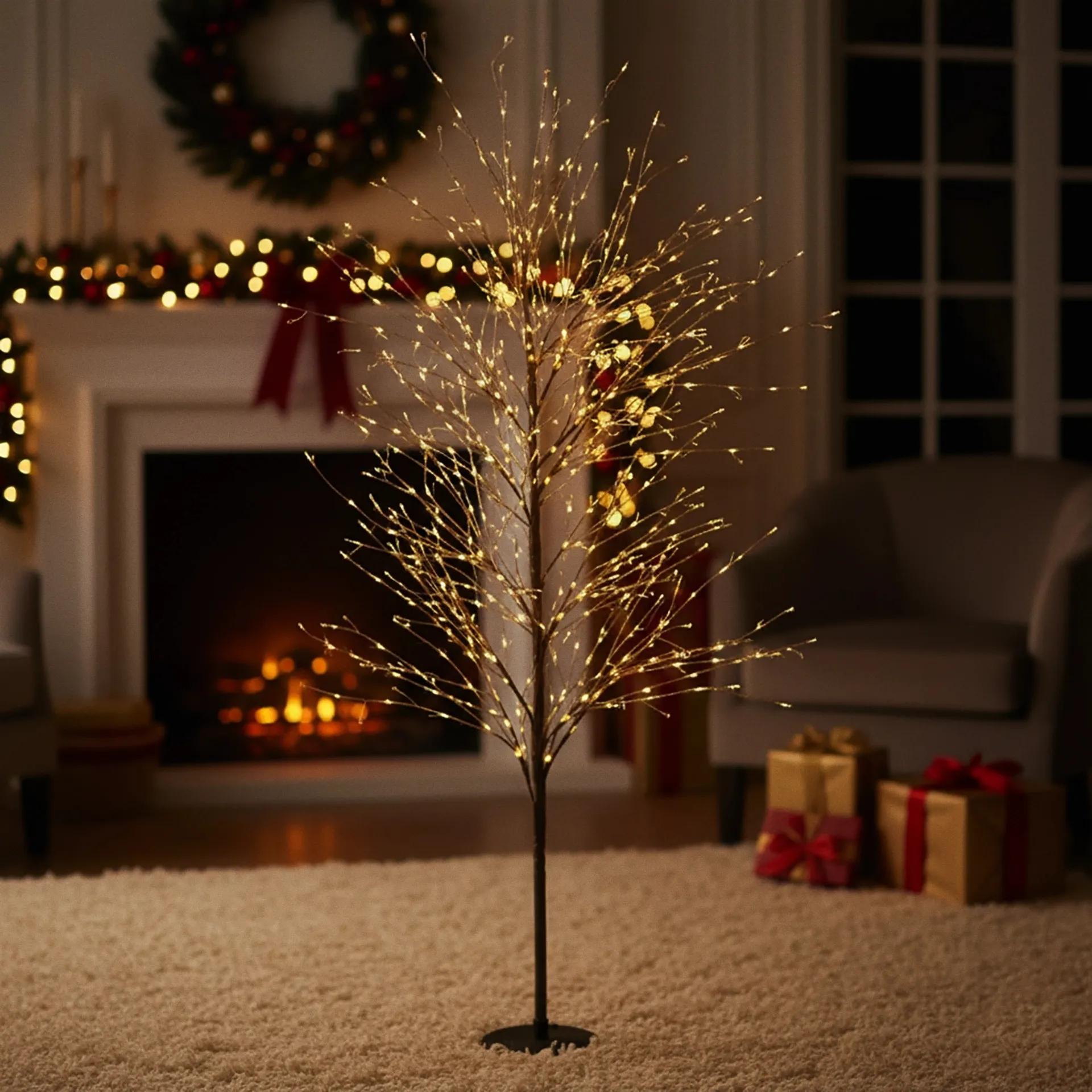 Świecące drzewko BUNCH, 1500 lampek MicroLED Classic, wys. 180 cm Bizzotto