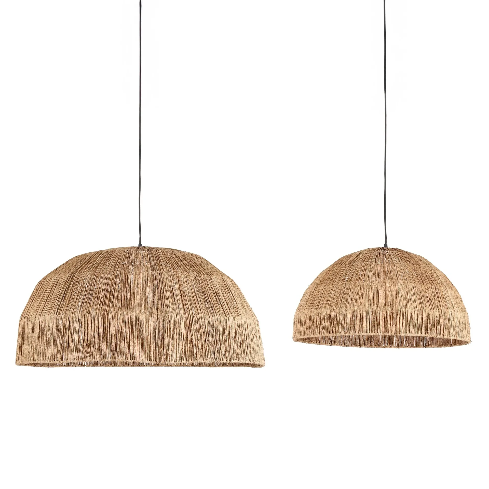 Zestaw 2 lamp wiszących PHETRA Bizzotto Ø50x27,5cm Ø70x34cm